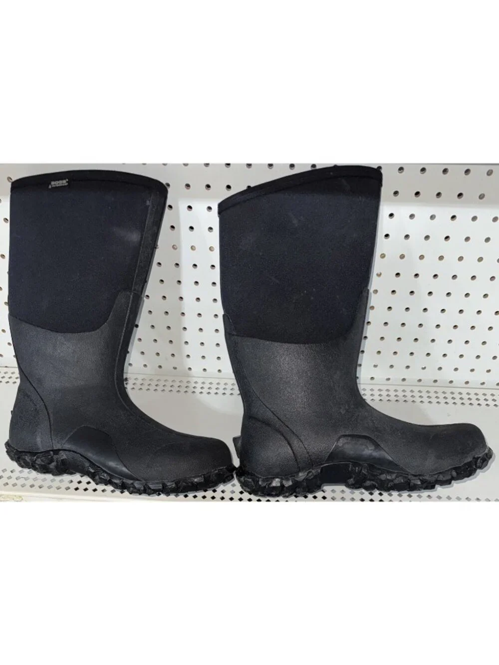 Bogs Classic High Mens Pull On WP Insulated Winter Snow Rain Boots Size 12 Black